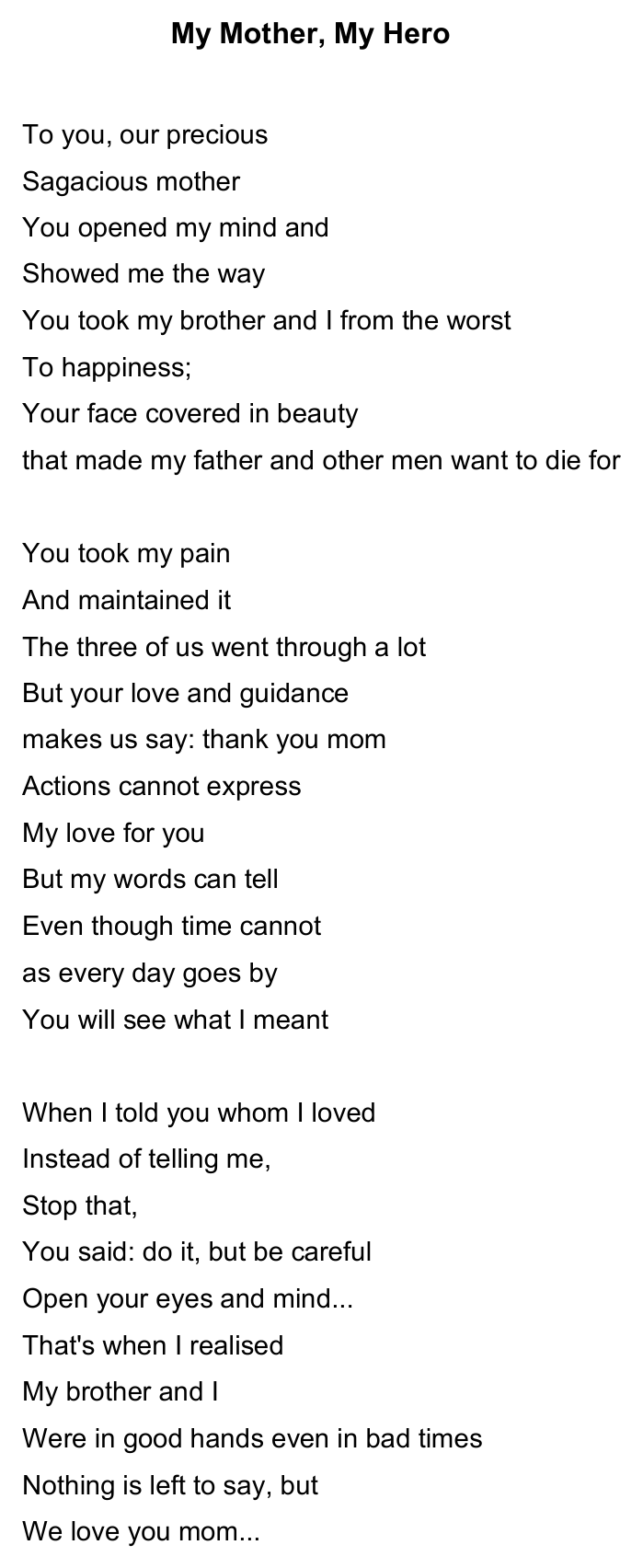 Original poem 1 page — If Only. Exact facsimile from the authorised EPUB.