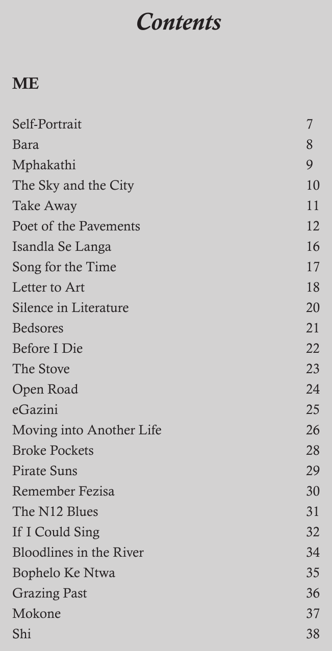 Original contents page — Oncoming Traffic. Exact facsimile from the authorised EPUB.
